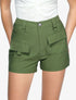 Mini short à poches stylisées - kaki - 1