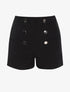 Mini short à boutons décoratifs - noir - 3