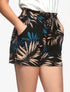 Short à imprimé feuillages - marine/noir - 1