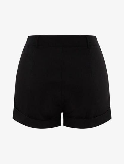 Short à boutons décoratifs - noir - 2