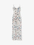 Robe longue à imprimé floral - ecru - 1