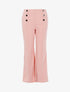 Pantalon fluide à boutons décoratifs - rose - 1