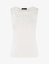 Débardeur à plastron dentelle - blanc - 3