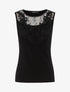 Débardeur à plastron dentelle - noir - 3
