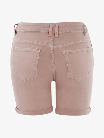 Short à côtés à liserés empiécés - vieux rose - 2