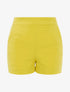 Short droit épais en coton mélangé - jaune - 1