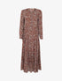 Robe à imprimé pâquerettes - marron - 1