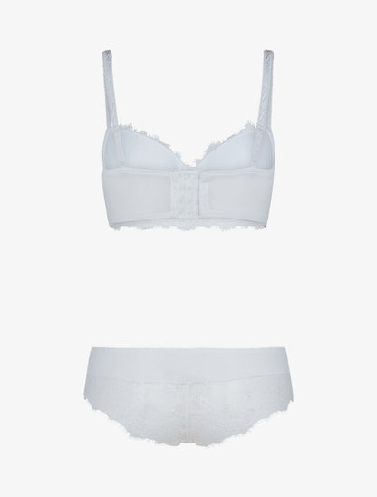Ensemble bustier en dentelle - blanc - 2