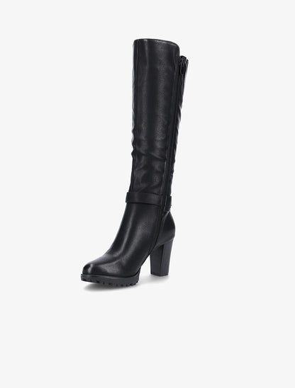 Bottes en simili à talon - noir - 4