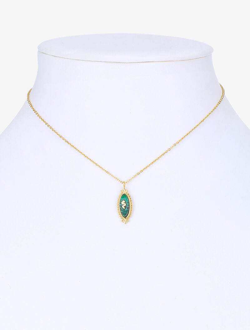 Collier à tige ornée d&