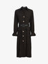 Robe fluide à boutons contrastants - noir - 1