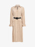Robe fluide à boutons contrastants - beige - 1