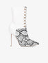 Bottines hautes à claque imprimé - blanc - 5