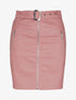 Jupe en simili à poches zippées - rose - 1