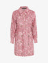 Robe côtelée à imprimé floral - rose - 3