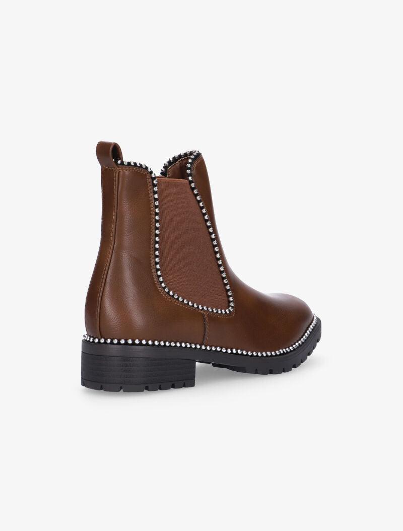 Chelsea boots casual à billes - marron - 4