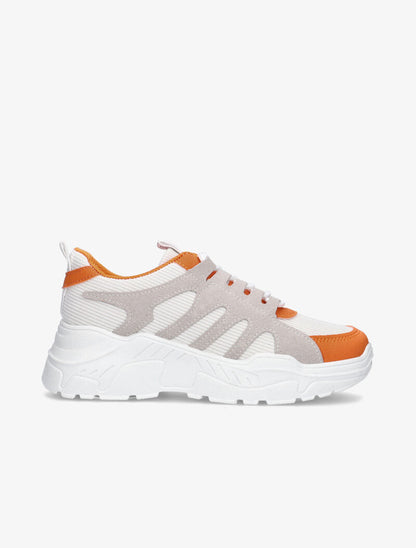 Sneakers à détails colorés - orange - 2