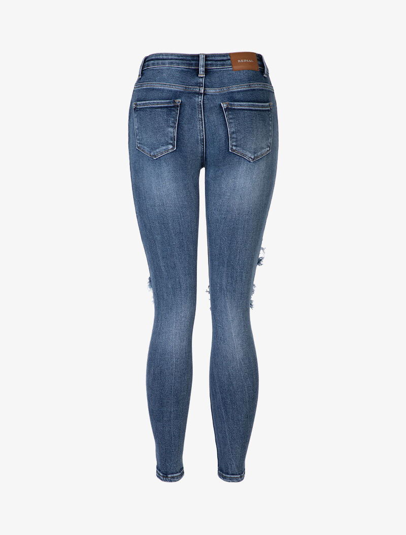 Jean skinny déchiré - bleu denim - 4