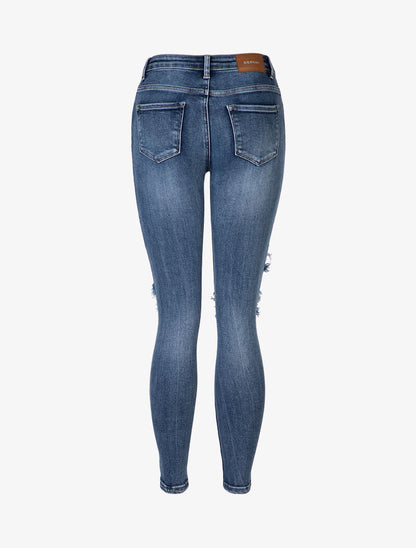Jean skinny déchiré - bleu denim - 4