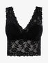 Crop top en dentelle - noir - 1