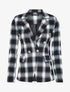 Blazer à imprimé petits carreaux - noir/blanc - 1