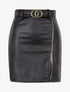 Jupe à zip et empiècement dentelle - noir - 3