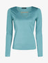 Top très ajusté à détail chaîne - turquoise - 1