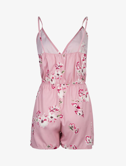 Combishort à imprimé floral - rose - 2