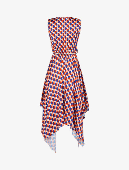 Robe asymétrique à imprimés 70&