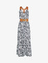 Robe à bretelles style sangles en simili - noir - 5