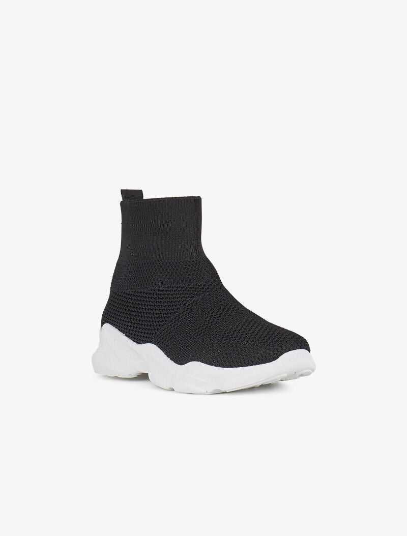 Sneakers hautes en tissu - noir - 2
