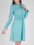 Robe patineuse à volants - turquoise - 4