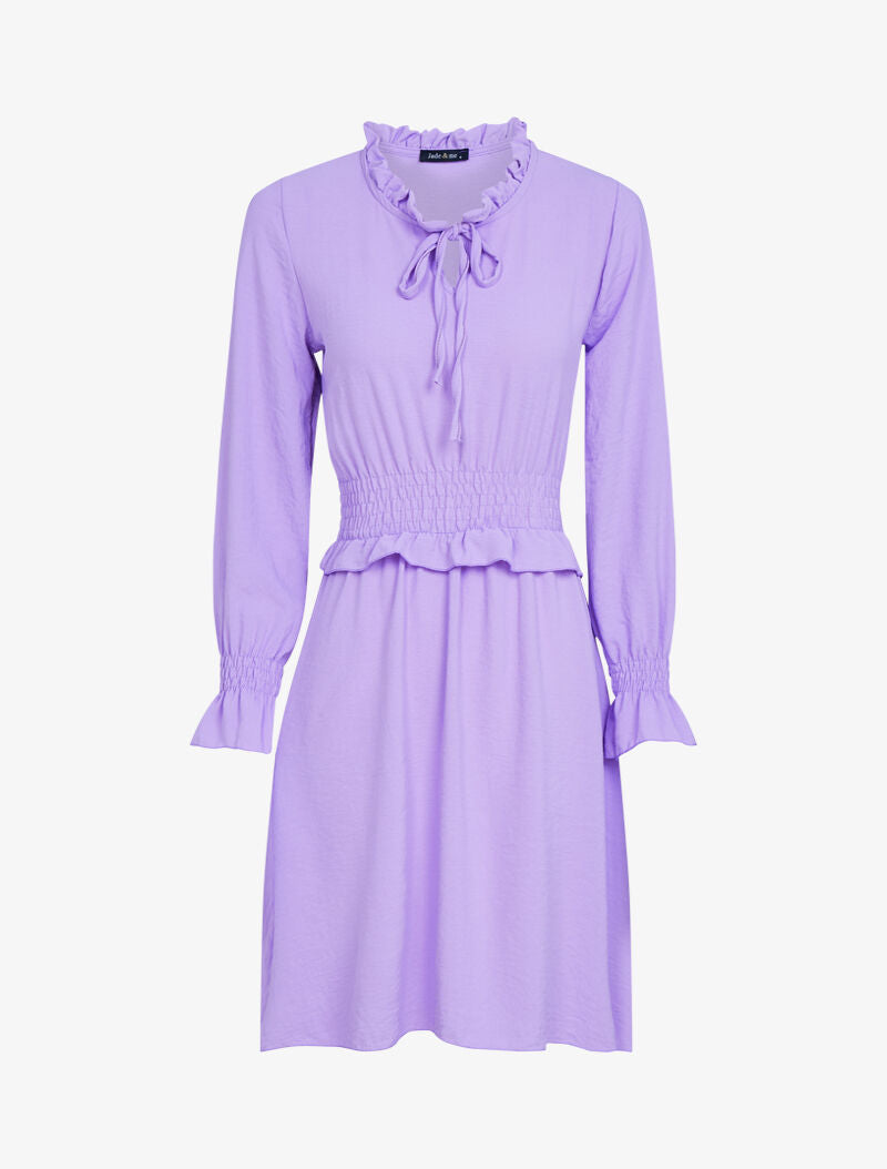 Robe patineuse à volants - lilas - 2