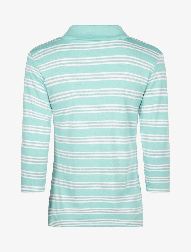 Top à imprimé rayures - vert d&