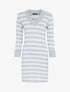 Robe à rayures irisées - gris clair - 1