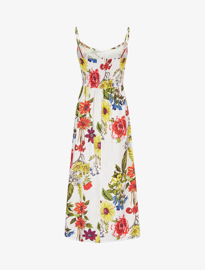 Robe chasuble asymétrique - ecru - 3