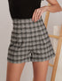 Short taille haute à imprimés - noir/blanc - 1