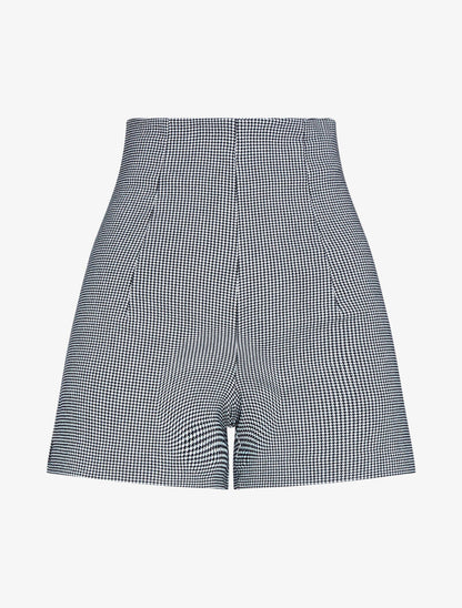 Short taille haute à imprimés - blanc/noir - 2