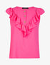 Top à empiècement volanté - fushia - 3