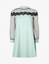 Robe à haut de buste en tulle - vert d&