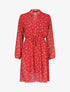 Robe à imprimé floral - rouge - 3