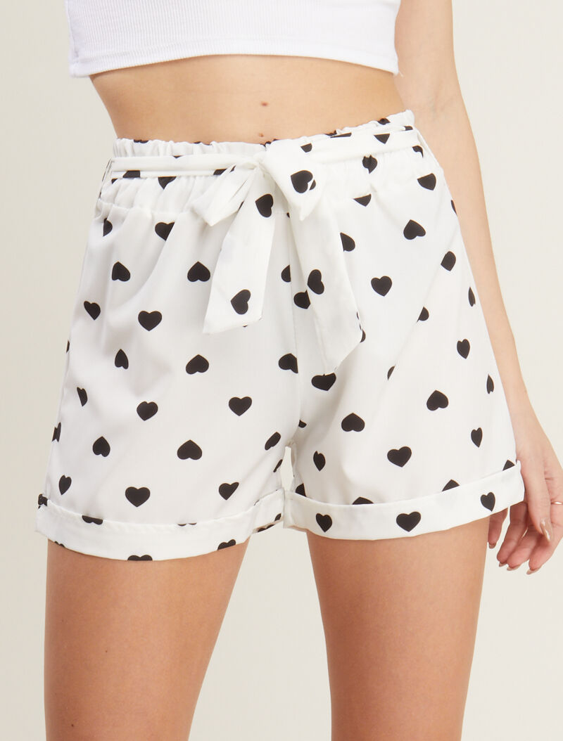 Mini short à imprimés - blanc - 1