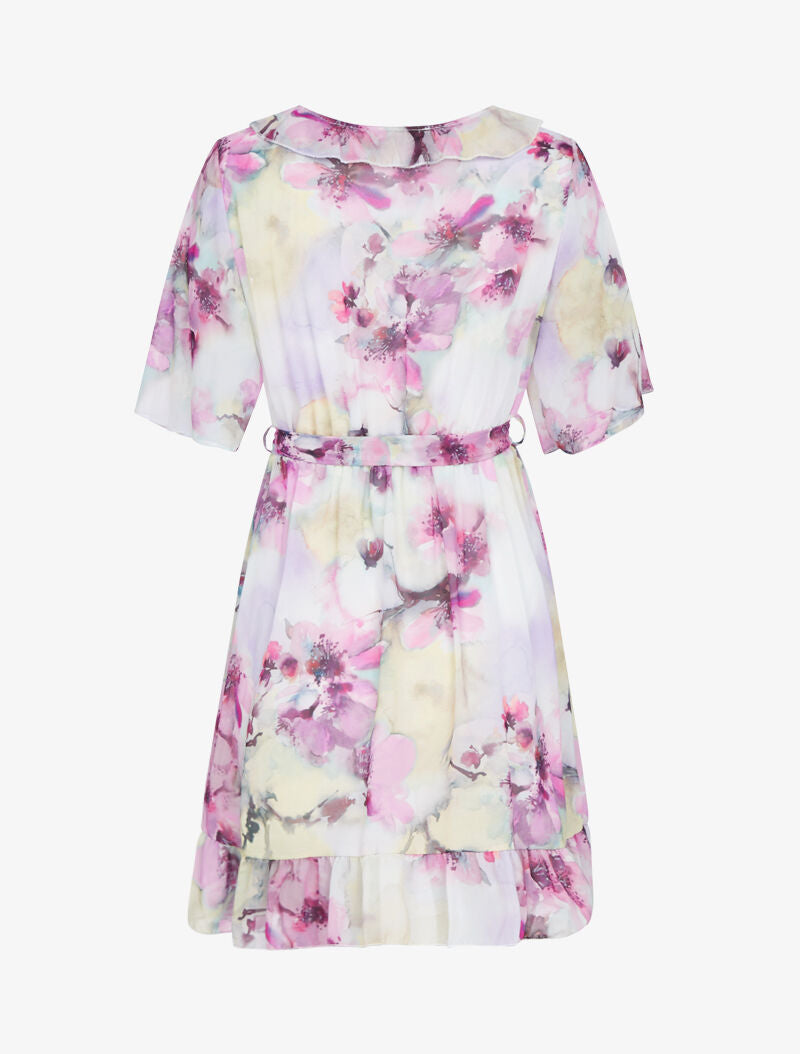 Tunique coupe patineuse à imprimés - jaune - 2