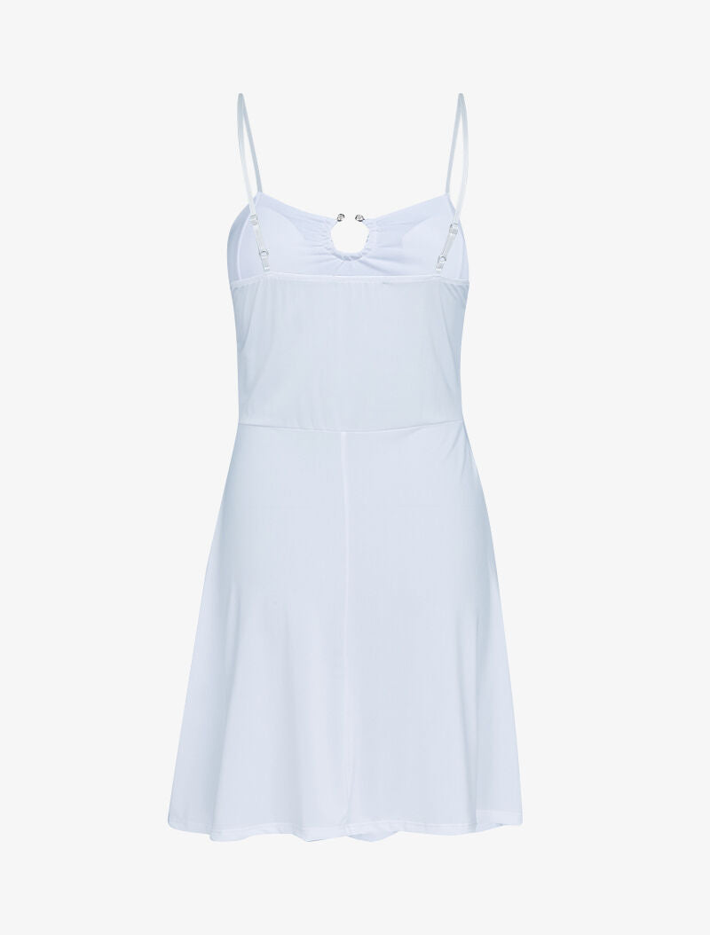 Robe patineuse fluide - blanc - 2