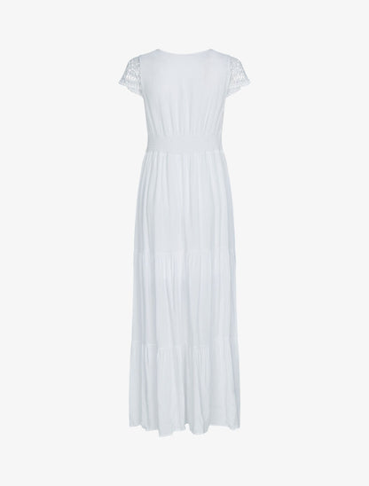 Robe à mancherons brodées - blanc - 2