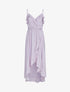 Robe portefeuille à volants - lilas - 3
