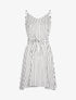 Robe à imprimé rayures - ecru - 4