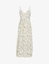 Robe gaufrée à imprimé fleuri - beige - 3