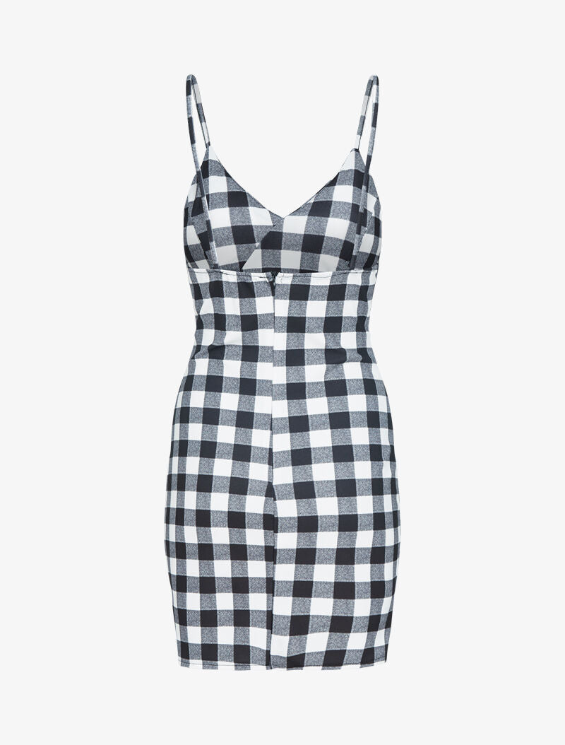 Robe moulante à imprimés - gris foncé - 2
