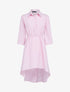 Robe style chemise à rayures - rose - 1